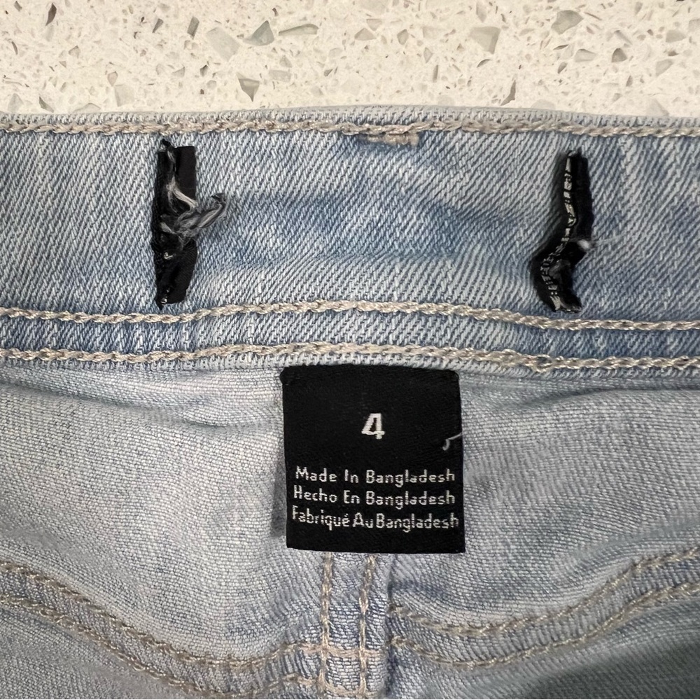 JORDACHE Boho Boyfriend Fit Daisy Jeans Yellow White Floral Light Blue Size 4 - Picture 12 of 16